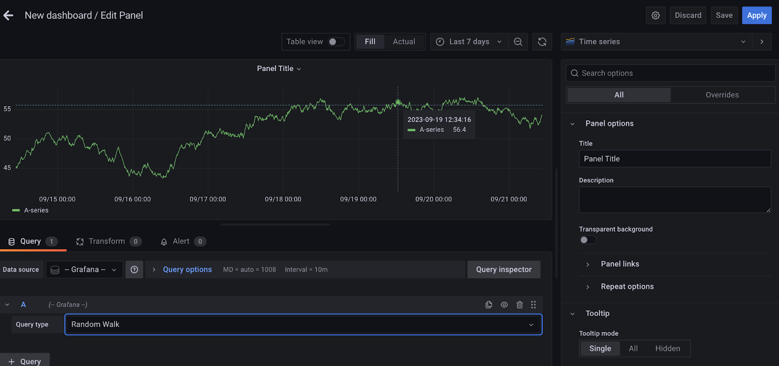 Dashboard Example