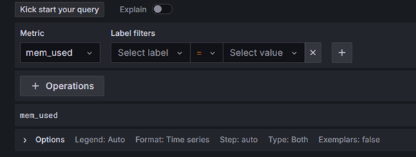 Grafana Select Metric