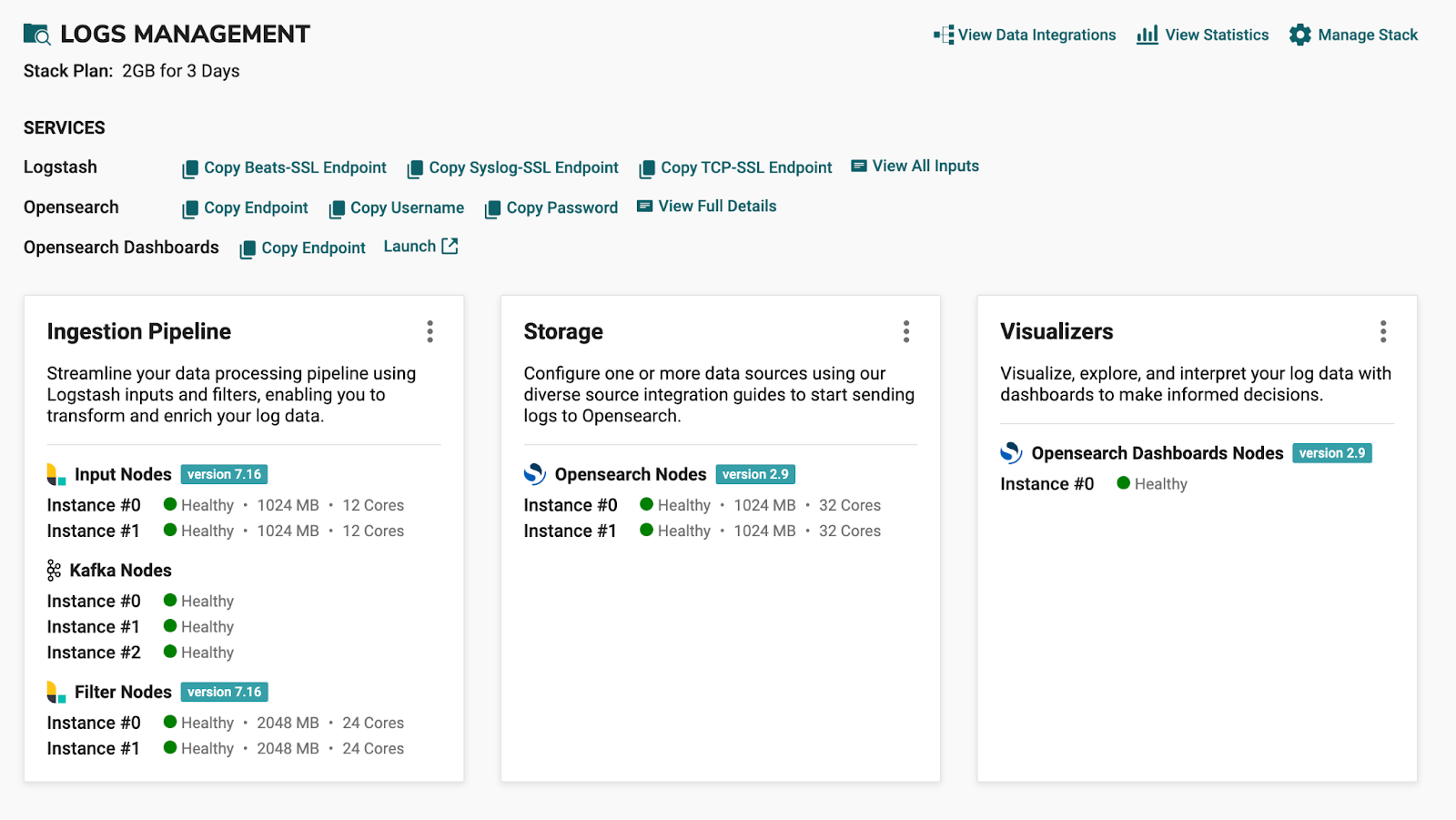 Log Management Dashboard