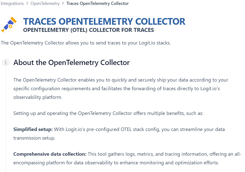 Traces OpenTelemetry Collector